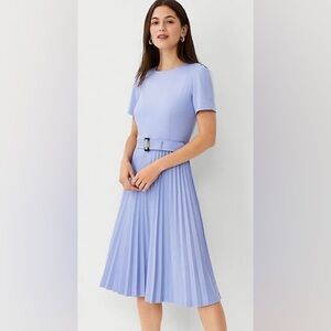 Ann Taylor Belted Midi Dress